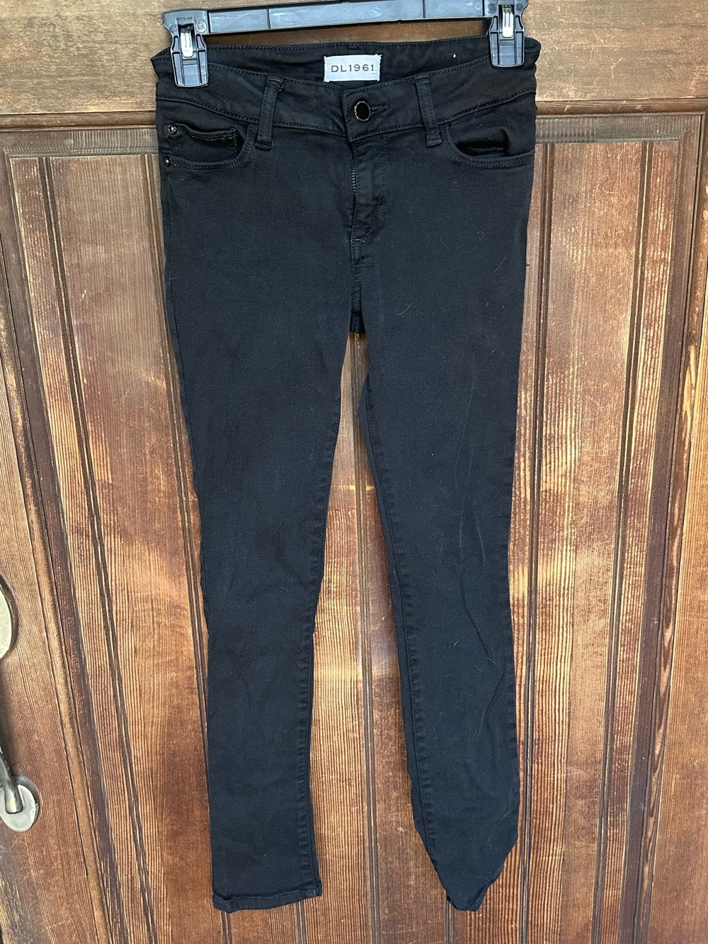 Girls DL1961 Black Denim Skinny Jeans, size 12, VGUC